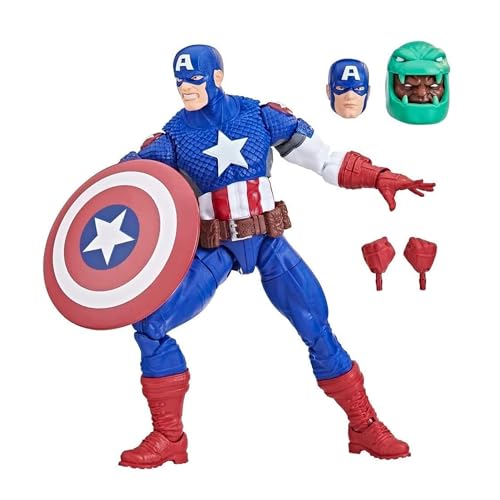 Marvel Hasbro Legends Series: Ultimate Captain America Ultimates Classic Comic, 15 cm große Legends Action-Figur, Multi, F6616 von Marvel