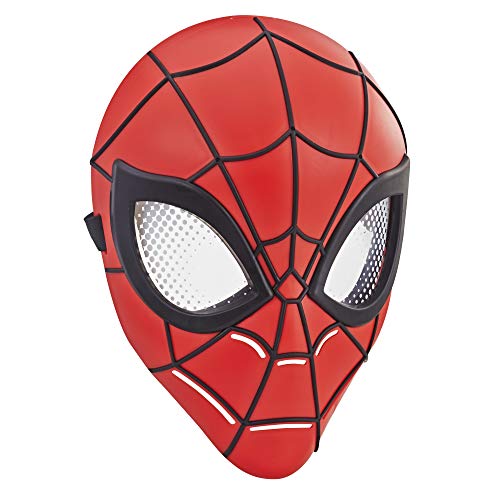 Marvel Classic Spiderman Maske, perfekte Ergänzung zu einem Superhelden-Kostüm, verstellbarer Riemen und Netzmuster auf den Augen, für Kinder ab 5 Jahren von Hasbro