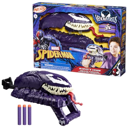 Hasbro Marvel Spider-Man VenomVersus Marvel's Venom Action Blaster, Nerf Spider-Man Rollenspielzeug von Hasbro