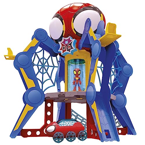 Marvel Spidey und Seine Super-Freunde Web-Spinners Web-Quartier Spielset mit Spidey Action-Figur, Fahrzeug und Zubehör von Spidey and his Amazing Friends