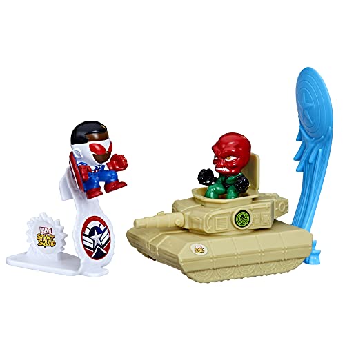 Hasbro Marvel - Stunt Squad Helden vs. Bösewichte Captain America Vs. Totenkopf rot von Hasbro