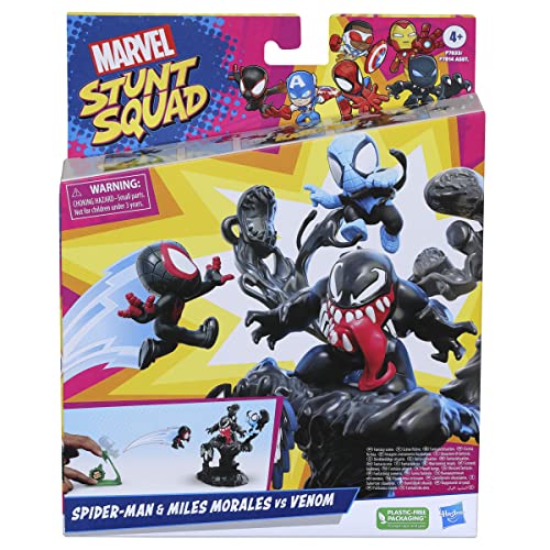 Hasbro Marvel Stunt Squad Helden vs. Bösewichte Spider-Man und Miles Morales vs. Venom von Hasbro