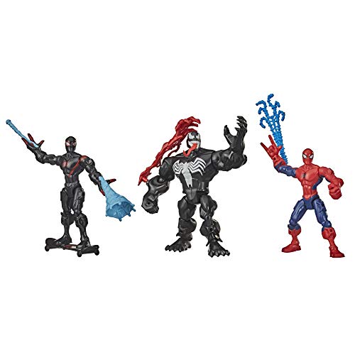 Hasbro Marvel Super Hero Mashers Netzschleuderer Sammelpack, 24 Steckteile und 3 Accessoires, um 3 Figuren zu erschaffen, ab 4 Jahren von Marvel