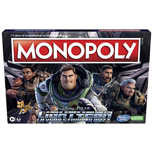 Hasbro Gaming, Monopoly: Disney Pixar Lightyear Edition, Brettspiel für Familien und Kinder, Brettspiele in der Familie, Geschenke für Kinder ab 8 Jahren von Monopoly