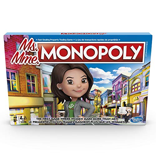 Hasbro - Ms Monopoly Board Game First Game Where Women Make More Than Men (English/French) von Hasbro