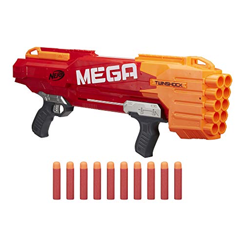 NERF Hasbro B9894EU4 Mega Twinshock, Spielzeugblaster von NERF