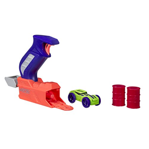 Hasbro Nerf C0781EL20 Nitro ThrottleShot Blitz Druckguss-Spielzeug, EIN-Schuss-Blaster mit Soft Racer von NERF