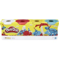 Hasbro - Play-Doh - 4er Pack Grundfarben blau, gelb, rot, weiß von Hasbro