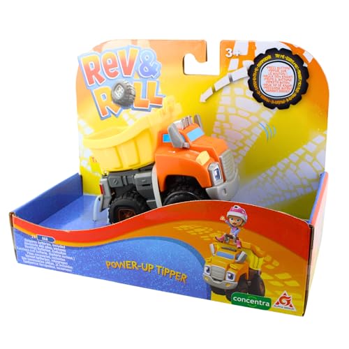 Hasbro Rev & Roll Spielzeugfahrzeuge – Power-Up Kipper, motorisiertes Spielfahrzeug von Hasbro