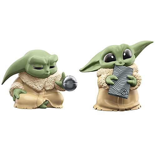 Star Wars The Bounty Collection Serie 5, Grogu Figuren 2er-Pack, Üben mit der Macht, Beskar, Spielzeug für Kinder ab 4 Jahren von Star Wars