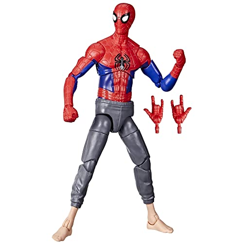 SPIDER-MAN Marvel Legends Series Across The Verse (Part One) 15 cm große Peter B. Parker Figur, 2 Accessoires von Hasbro