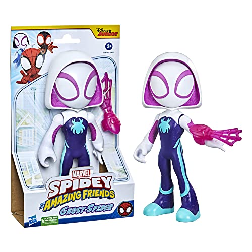 Hasbro Marvel Spidey und Seine fantastischen Freunde, Supersized Ghost Spider, Actionfigur, Spielzeug für Vorschulalter, für Kinder ab 3 Jahren, Mehrfarbig, 22,5 cm von Hasbro