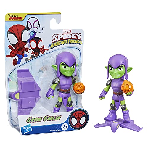 Hasbro Spidey und Seine fantastischen Freunde - Green Goblin, Actionfigur 15 cm, mit 1 Zubehör, für Kinder ab 3 Jahren von Spidey and his Amazing Friends