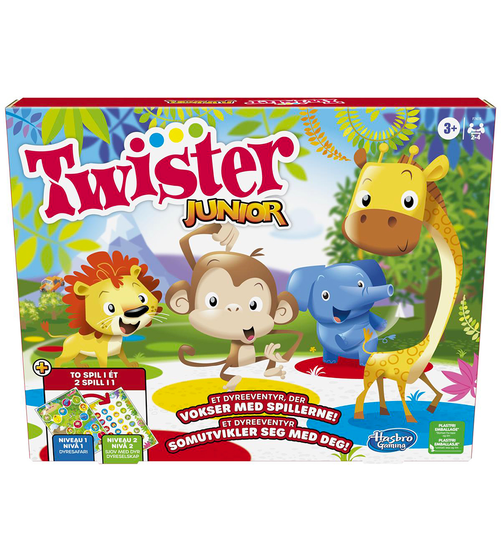 Hasbro Spiel - Twister Junior - 2-I-1 - Hasbro - One Size - Spiele Hasbro Spiel - Twister Junior - 2-I-1 - Hasbro - One Size - Spiele von Hasbro