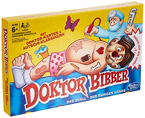 Hasbro Gaming Doktor Bibber elektronisches Brettspiel mit Karten und Autschis, Spiel für Kinder ab 6 Jahren, für 1 oder mehr Spieler von Hasbro Gaming