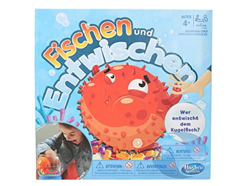 Hasbro Spiele E3255100 Fischen und Entwischen, lustiges Kinderspiel, Mehrfarbig von Hasbro Gaming