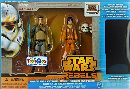 Hasbro Star Wars, Rebels, Exclusive Mission Series Action Figures Set, Reveal The Rebels: Jedi (Kanan Jarrus, Ezra Bridger, and Obi-Wan Kenobi), 3-Pack, 3.75 Inches von Hasbro