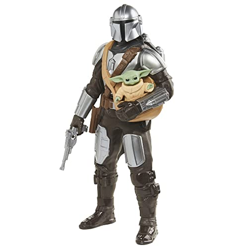 Star Wars Galactic Action The Mandalorian & Grogu Figuren, interaktiv, elektronisch, Maßstab 30 cm, für Kinder ab 4 von Star Wars