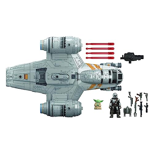 Star Wars Mission Fleet The Mandalorian The Child Razor Crest Duell im Outer Rim 6 cm große Figur und Fahrzeug von Star Wars