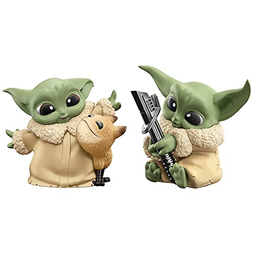 Star Wars The Bounty Collection Serie 5, Grogu Figuren 2er-Pack, mit Loth-Katze, Grogu entdeckt Darksaber, für Kinder ab 4 Jahren, 5,5 cm von Star Wars