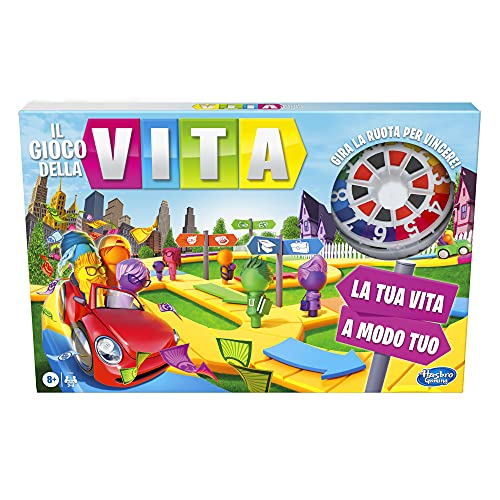 hasbro gaming - Spiel des Lebens, EIN passendes Spiel für die ganze Familie, für 2-4 Spieler, Brettspiel für Kinder ab 8 Jahren. von Hasbro Gaming