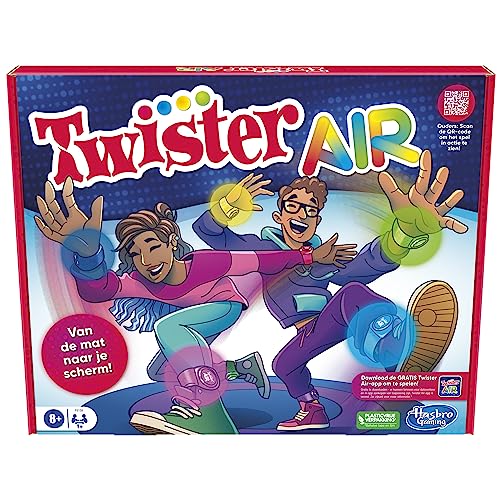 Hasbro Gaming Twister Air Spiel, AR Twister Spiel mit App, verbindet sich mit intelligenten Geräten, aktive Partyspiele, Alter 8+ von Hasbro Gaming