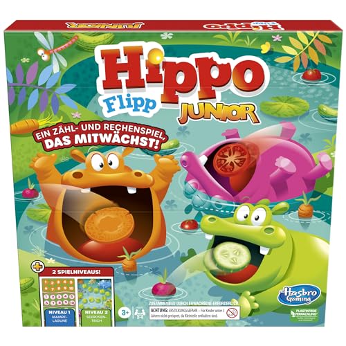 Hippo Flipp Junior Brettspiel für Vorschulkinder - Deutsche Fassung Hippo Flipp Junior Brettspiel für Vorschulkinder - Deutsche Fassung von Hasbro