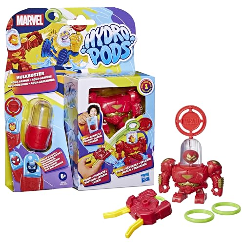 Hydro Pods Marvel Hulkbuster Aquarüstung, Iron Man Mech-Anzug Battle-Spielzeug von Hasbro