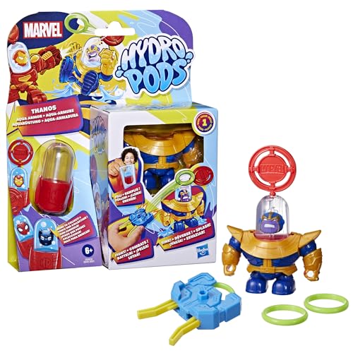 Hydro Pods Marvel Thanos Aquarüstung, Thanos Mech-Anzug Battle-Spielzeug von Hasbro