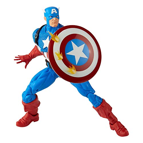 Marvel Legends Series 20th Anniversary Series 1 Captain America, 15 cm große Action-Figur zum Sammeln mit 14 Accessoires von Marvel