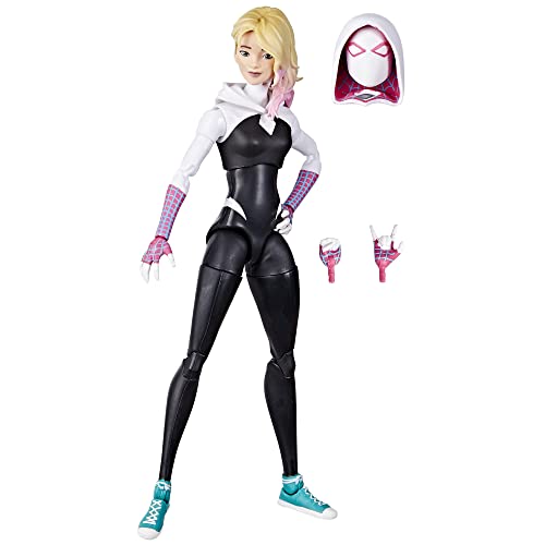 Marvel Legends Series Spider-Man: Across The Spider-Verse Spider-Gwen 15,2 cm Actionfigur Spielzeug, 4 Zubehörteile von Hasbro