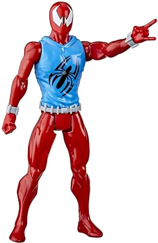 Hasbro Marvel Spider-Man: Titan Hero Serie Blast Gear Marvel‘s Scarlet Spider, 30 cm große Superhelden Action-Figur von SPIDER-MAN