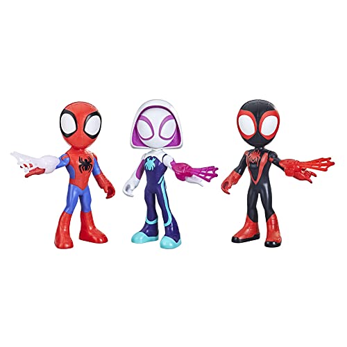 Spidey and his Amazing Friends Marvel Supersized Hero 22.5-cm Action Figures 3-Pack von Hasbro