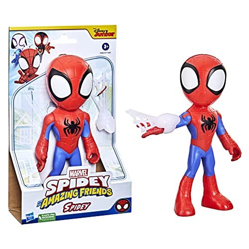 Hasbro Marvel Spidey and His Amazing Friends Supersized Spidey Actionfigur, Vorschule Superheld Spielzeug für Kinder ab 3 Jahren, mehrfarbiges anderes Spielzeug von Spidey and his Amazing Friends