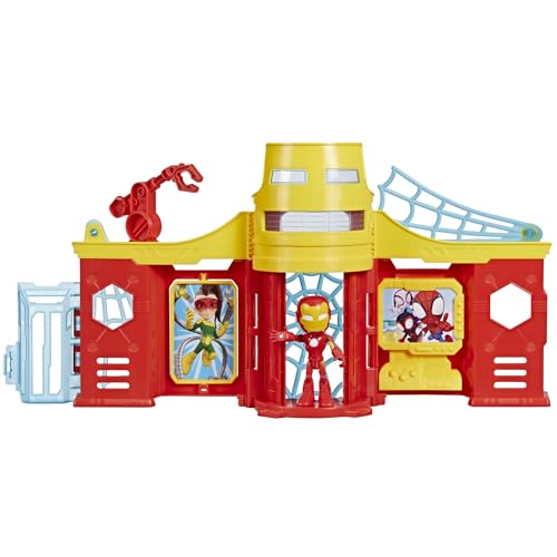 Marvel Spidey und Seine Super-Freunde Iron Mans Turm Spielset mit Iron Man Action-Figur von Hasbro