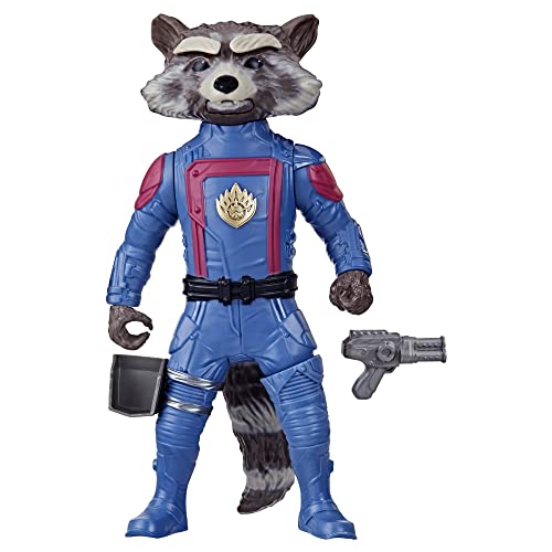 Marvel Hasbro Studios, Guardians of The Galaxy Vol. 3, Rocket Actionfigur, Superhelden-Spielzeug für Jungen und Mädchen ab 4 Jahren von Marvel