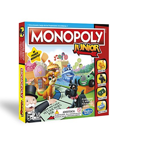 Hasbro A6984PT4 Junior (portugiesische Version), Rot, Grün, Gelb, Blau, Talla única von Monopoly