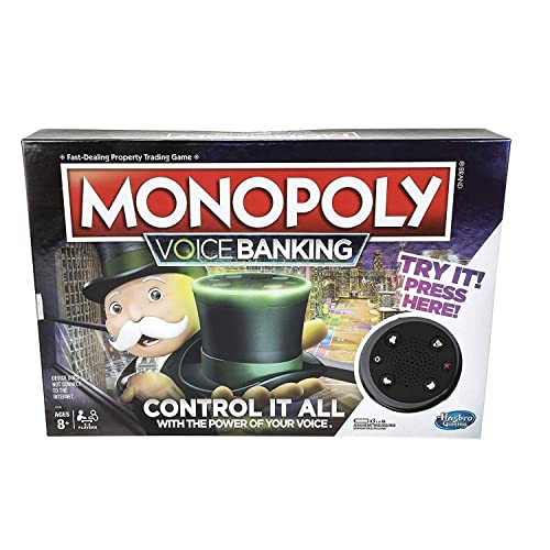 Monopoly Voice Banking Elektronisches Familienbrettspiel für Kinder ab 8 Jahren von Monopoly