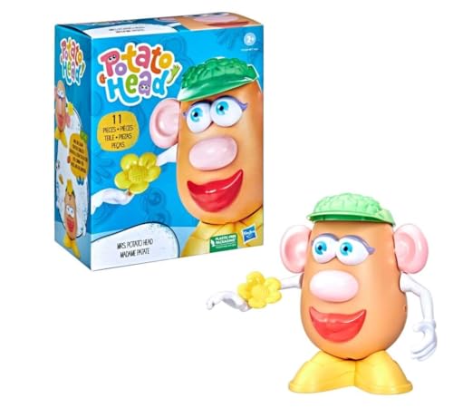 Mrs. Potato Head Klassisches Spielzeugset mit Mix & Match Zubehör, Aufbewahrungsbasis von Hasbro