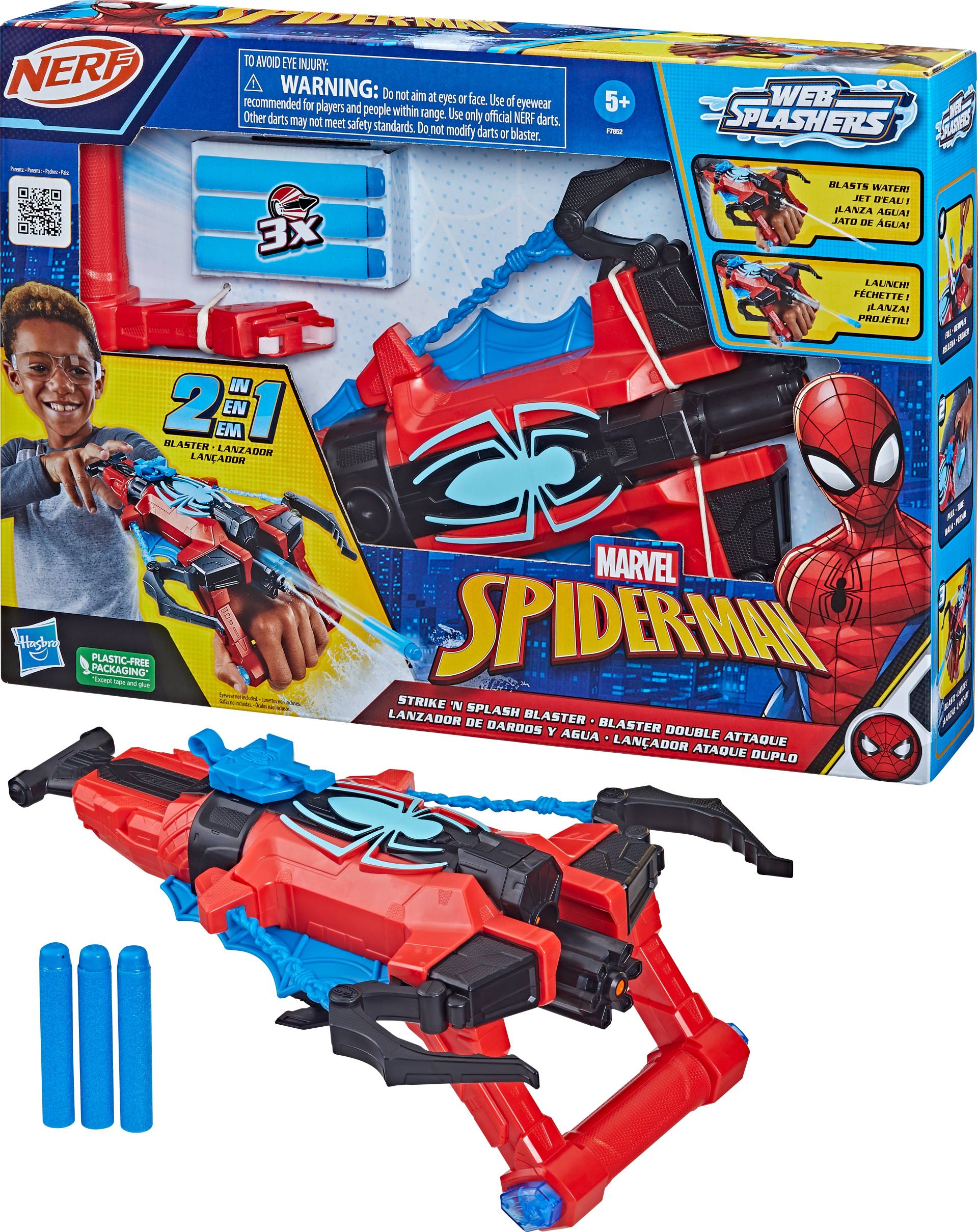 NERF Spinder-Man Strike N Splash Blaster von Hasbro