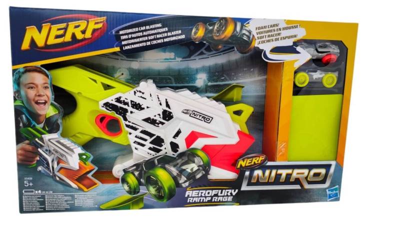 Nerf Nitro AeroFury Ramp Rage Set: Hochgeschwindigkeits-Abenteuer für kleine Stuntfahrer! von Hasbro