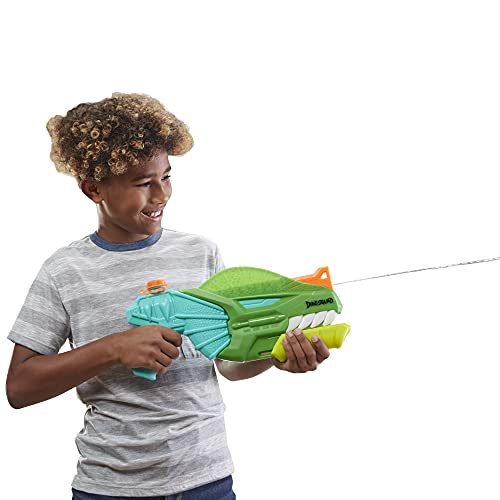 Super Soaker Dinosquad Dino-Soak Wasserpistole Pump-Funktion einfaches Auffüllen von NERF