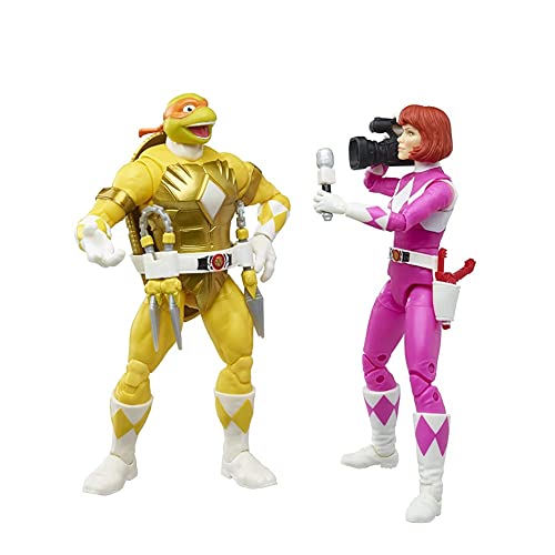 Hasbro Power Rangers Teenage Mutant Ninja Turtles Light. Coll Michelangelo & Morphed April O'Neil Does Not Apply Spielfiguren, Mehrfarbig, einzigartig (F29675L00) von Hasbro