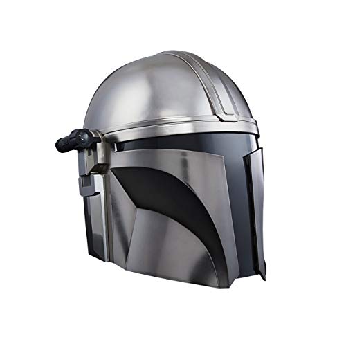 Star Wars Hasbro Wars The Black Series The Mandalorian elektronischer Premium Helm Rollenspielprodukt, Silber, One Size von Star Wars