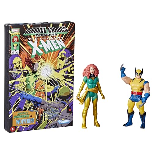 Set mit 2 Figuren Phoenix und Wolverine Retro Marvel Legends 9 cm von Marvel