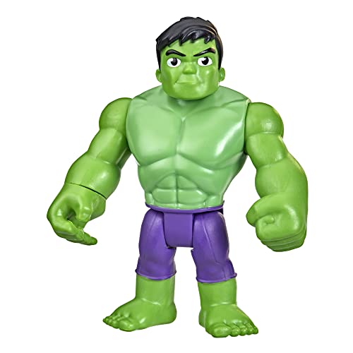 SPIDEY AND HIS AMAZING FRIENDS Marvel Hulk Figur, 10 cm große Action-Figur für Kinder ab 3 Jahren von Spidey and his Amazing Friends