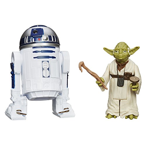 Star Wars 2er Figuren Set Yoda und R2-D" - bewegliche Figuen aus Episode V von Hasbro