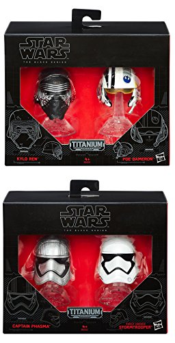 Star Wars Black Series 4 Diecast Titanium Collection Helme von Hasbro
