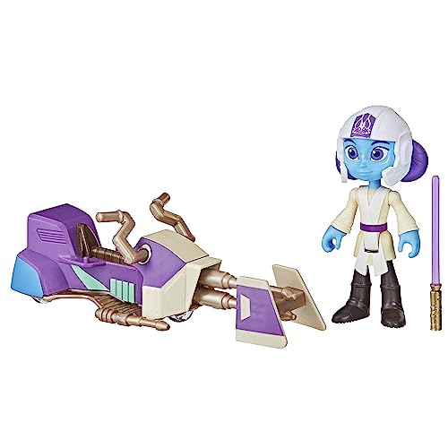 Star Wars LYS Solay Figur & Speeder Bike, Skala: 10 cm, Action-Figur & Fahrzeug, Star Wars Spielzeug, Vorschulspielzeug für Kinder ab 3 von Star Wars