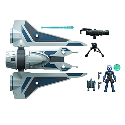 Star Wars Mission Fleet Stellar Class BO-Katan Gauntlet Sternenjäger Sternenjäger-Attacke 6 cm große Figur & Fahrzeug, Kids ab 4 Jahren von Star Wars